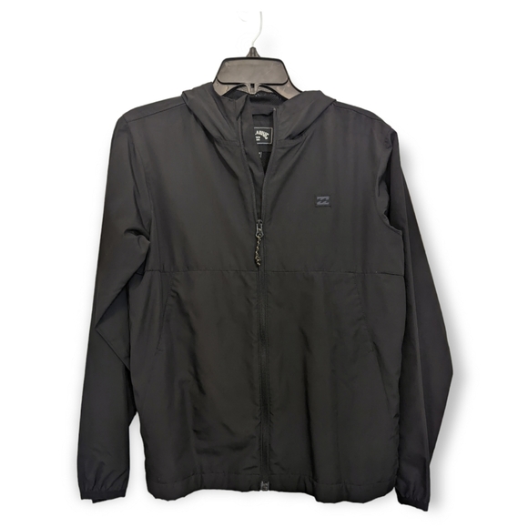 Billabong Windbreaker Youth Black Size 14/L - Picture 1 of 5